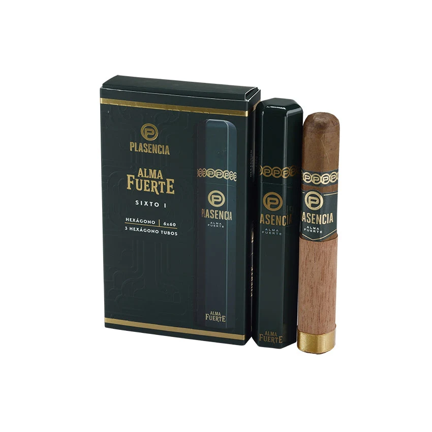Plasencia Alma Fuerte Natural Sixto I Tubo | Gordo | Pack of 3