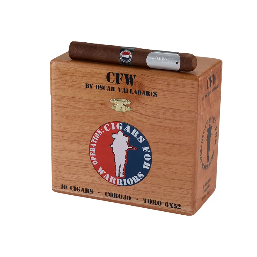 Oscar Valladares Limited Edition Cigars Cigars For Warriors Natural | Toro | Box of 10
