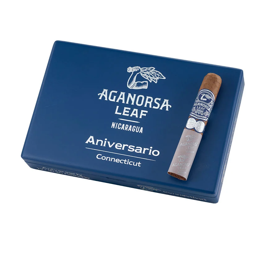 Aganorsa Leaf Aniv. Ct Robusto Natural | Robusto | Box of 10