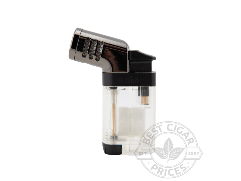 Palio Pistola Angled Double Jet Lighter - Clear - Box of 20