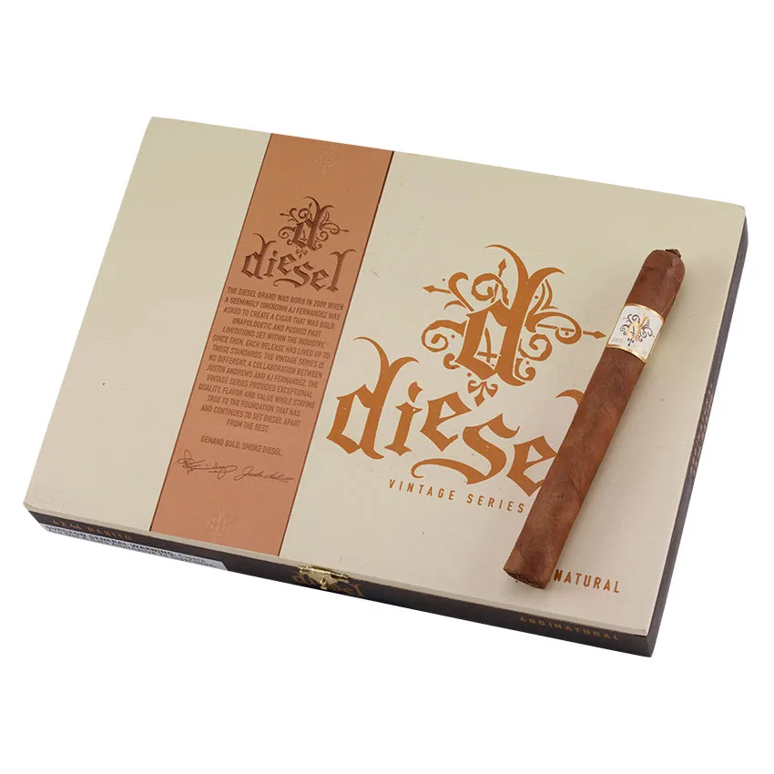 Diesel Vintage Natural 600 Rabito | Cuban Corona | Box of 10