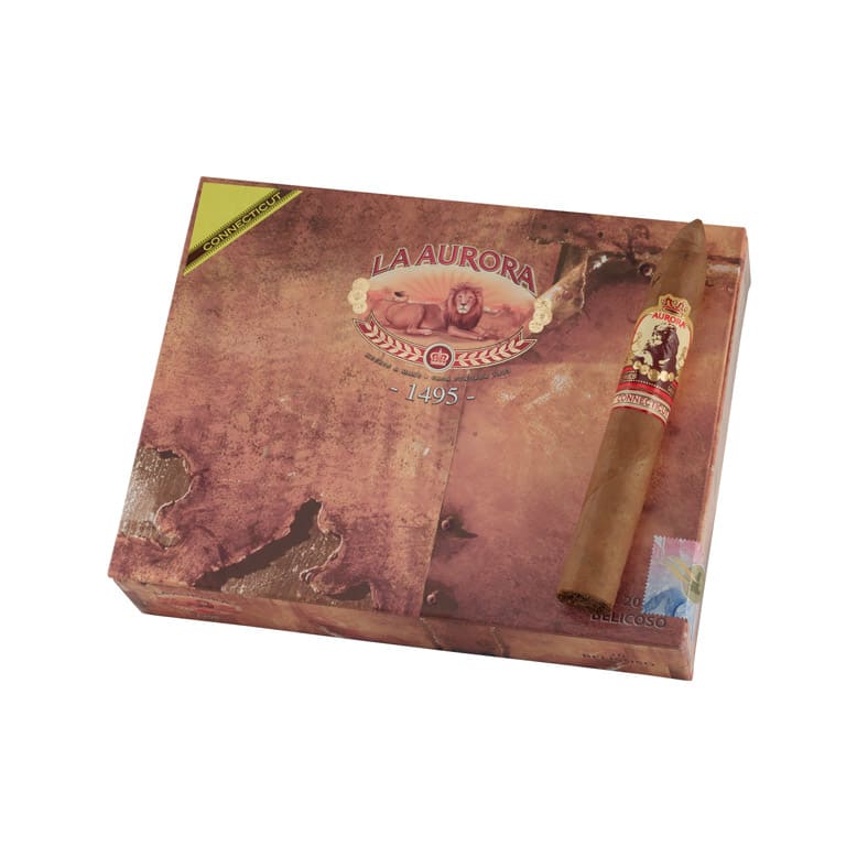 La Aurora 1495 Connecticut Belicoso Natural | Belicoso | Box of 20