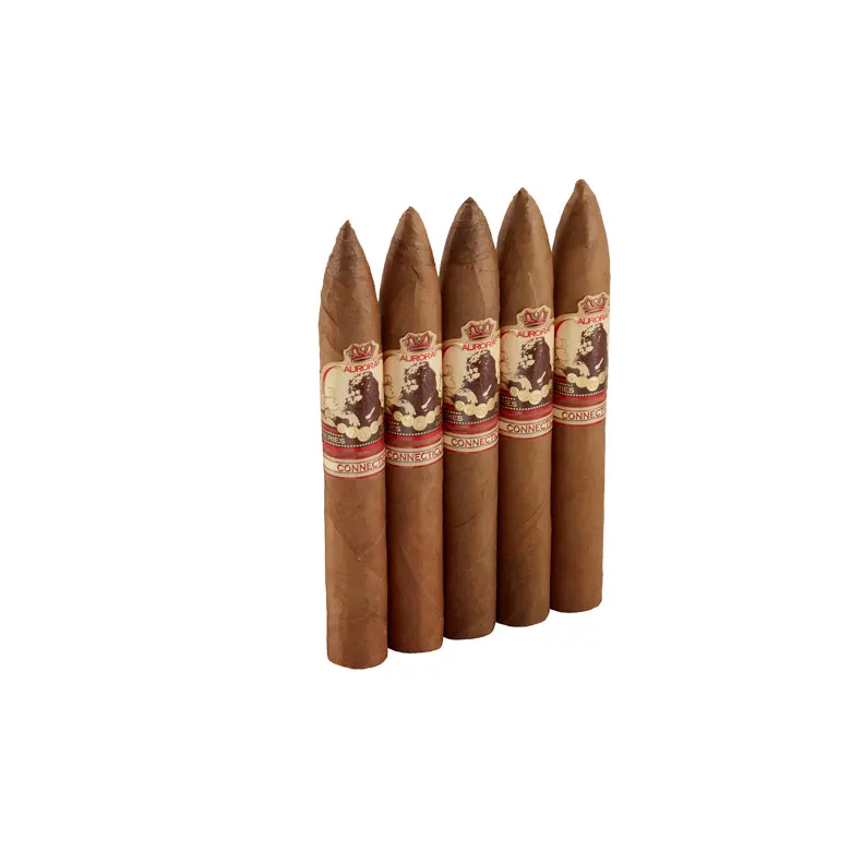 La Aurora 1495 Connecticut Belicoso Natural | Belicoso | Pack of 5