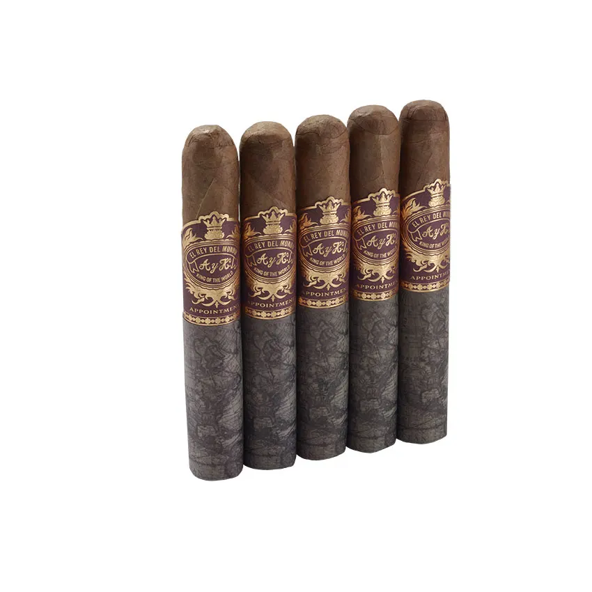 El Rey Del Mundo Appointment Robusto Dark Natural | Robusto | Pack of 5