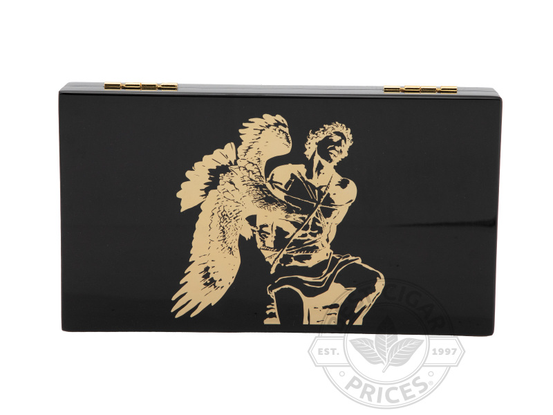 God Of Fire KKP Special Reserve 4-Cigar Assortment In Black Lacquer Travel Humidor - 4 Cigars in Humidor