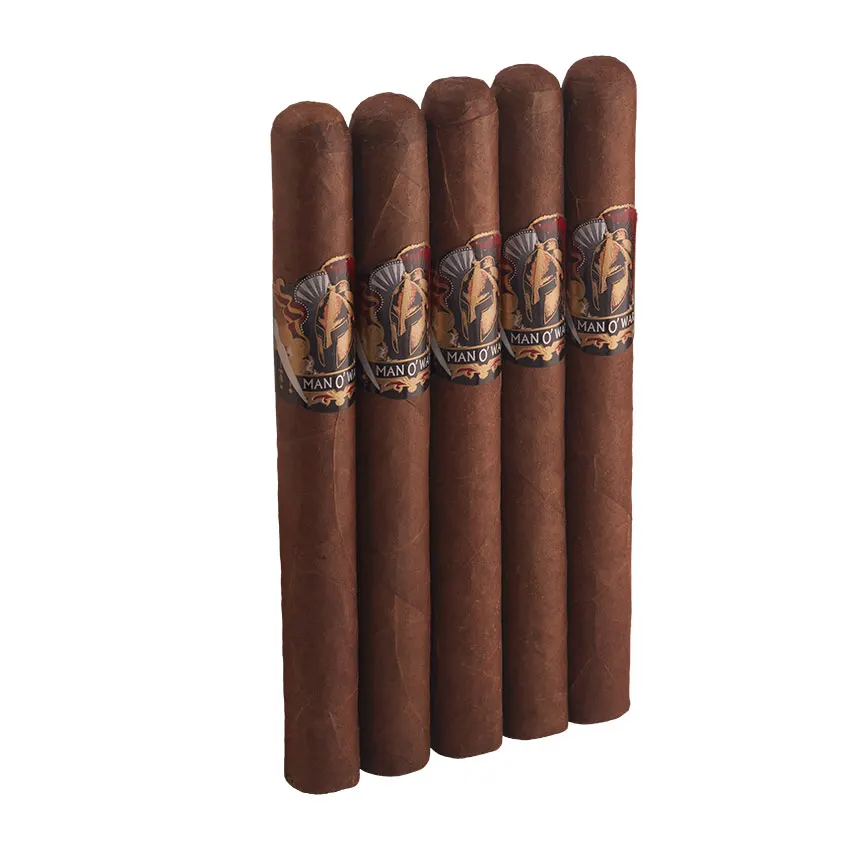 Man O' War Double Corona Natural | Double Corona | Pack of 5