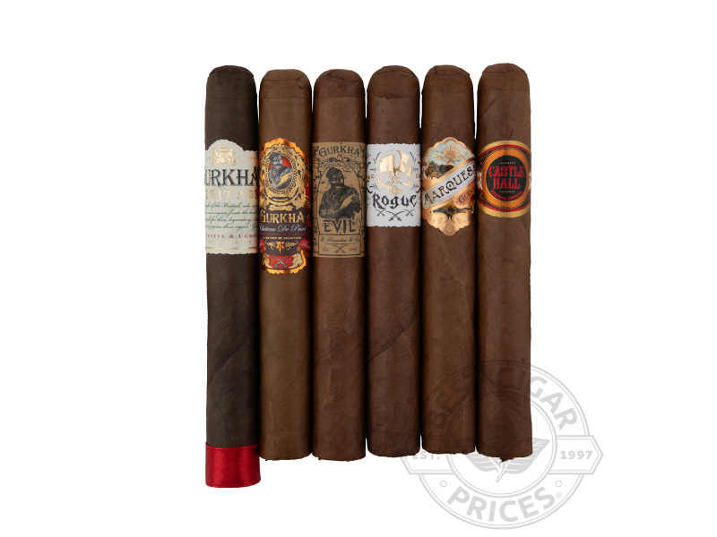 Gurkha Nicaraguan Cigars Toro Fresh Pack Sampler - Blue Sampler - 6 Cigars