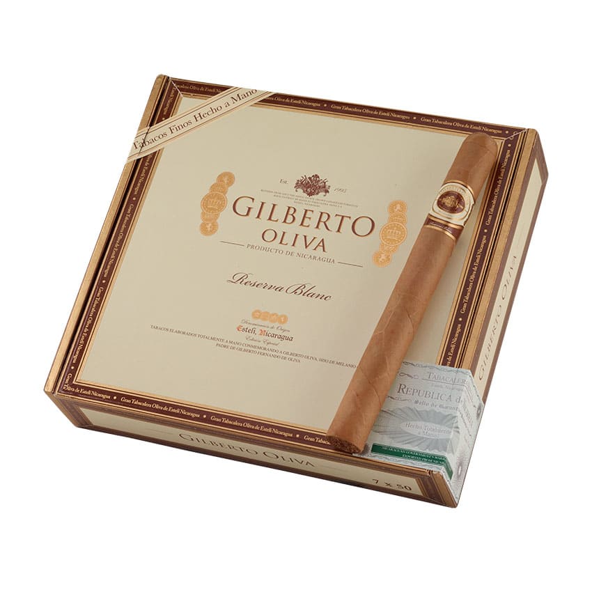 Gilberto Oliva Blanc Churchill Natural | Churchill | Box of 20