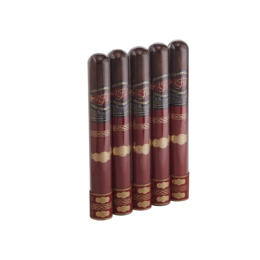 La Flor Dominicana Double Ligero Crystal Tubo Corona Natural | Corona | Pack of 5