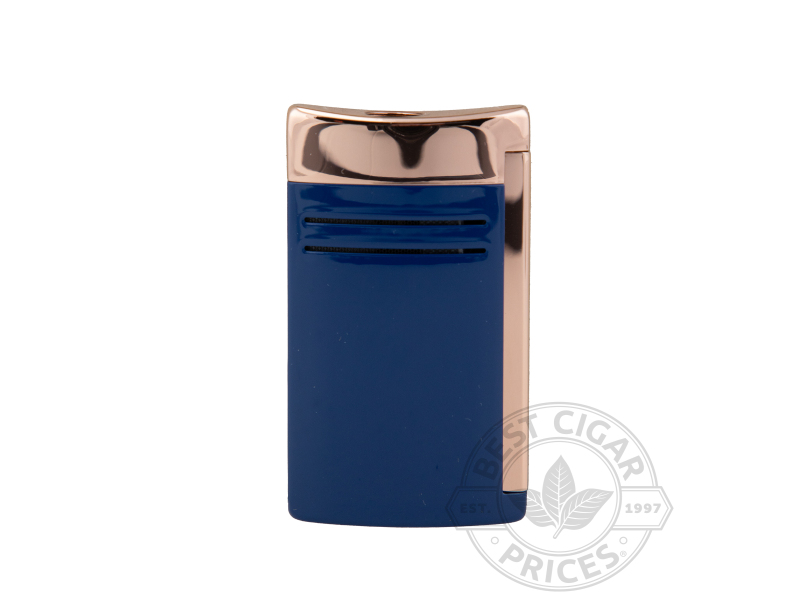 Maxijet Single Torch Lighter By S.T. Dupont- Blue And Pink Gold - Box of 20