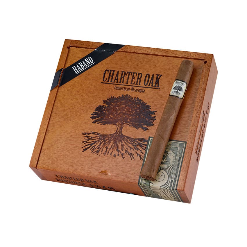 Charter Oak Habano Lonsdale Natural | Lonsdale | Box of 20