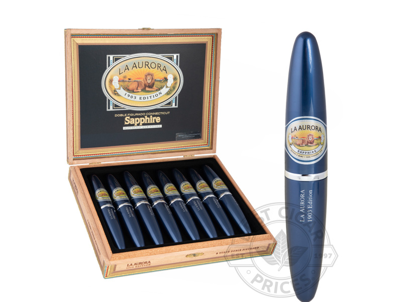 La Aurora Preferido Doble Figurado Sapphire Tubo - 8 Cigars