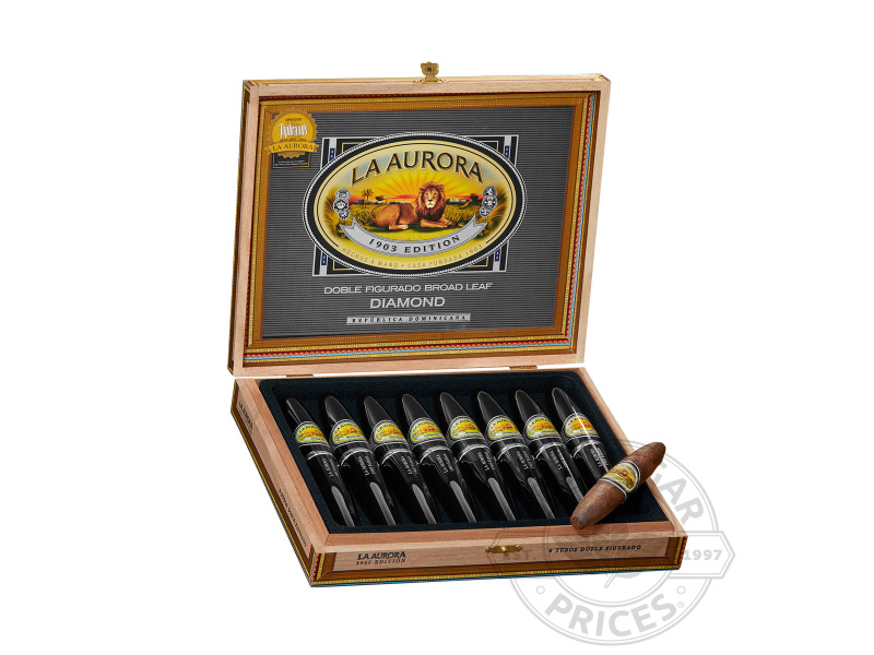 La Aurora Preferido Doble Figurado Diamond Tubo - 8 Cigars