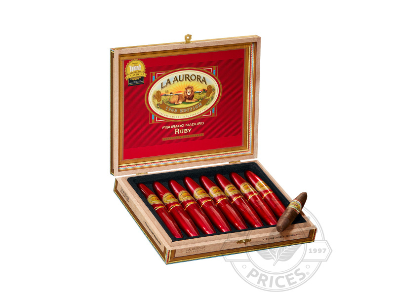 La Aurora Preferido Doble Figurado Ruby Tubo - 8 Cigars