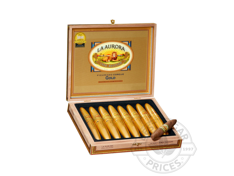 La Aurora Preferido Doble Figurado Gold Tubo - 8 Cigars