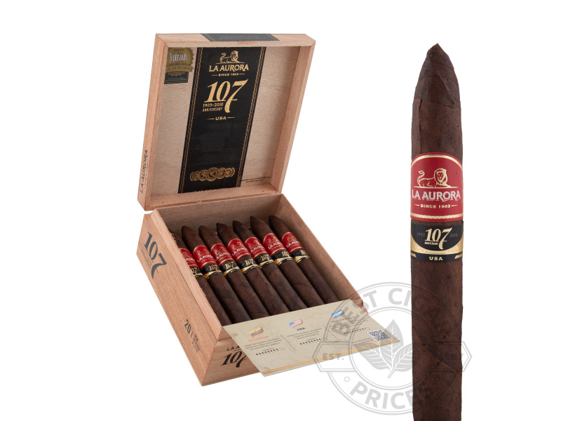 La Aurora 107 Maduro Belicoso - 20 Cigars