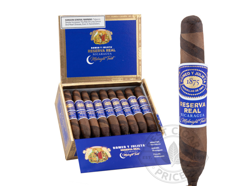 Romeo Y Julieta Reserva Real Nicaragua Midnight Twist Love Story - 25 Cigars