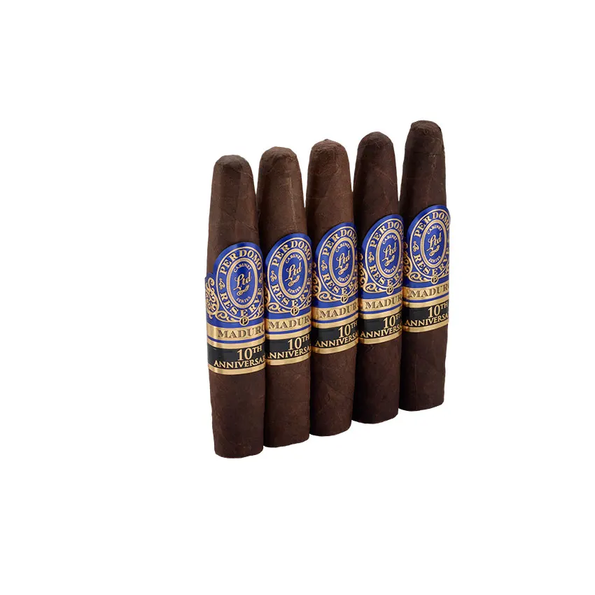 Perdomo 10th Anniversary Maduro Figurado | Figurado | Pack of 5