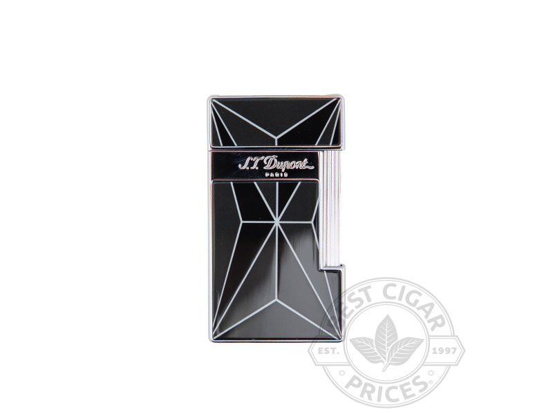Slimmy Fire X Black & Chrome Lighter By S.T. Dupont - Box of 20