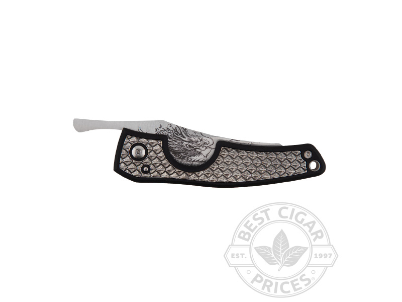 Le Petit Pocket Knife Cigar Cutter- Bailong - Dragon Engraved On Blade - Box of 20
