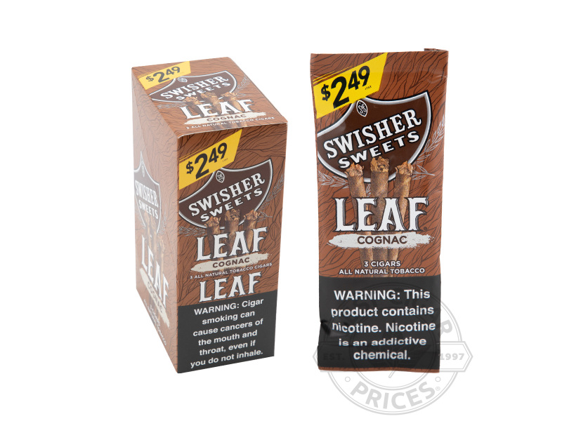 Swisher Sweets Leaf - Cognac - Carton - 30 Total Cigars