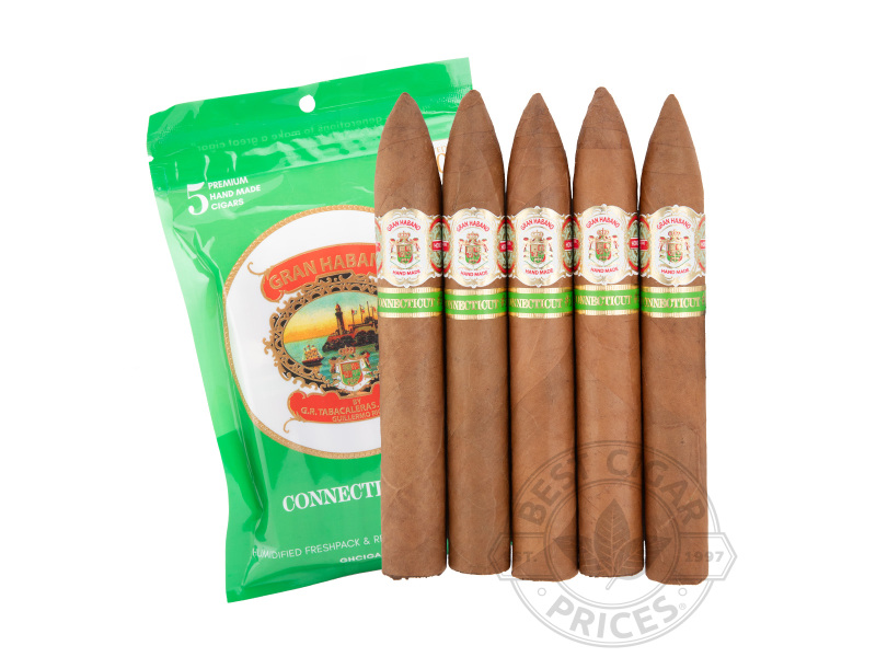 Gran Habano Pyramid #1 Connecticut Fresh Pack - 5 Cigars