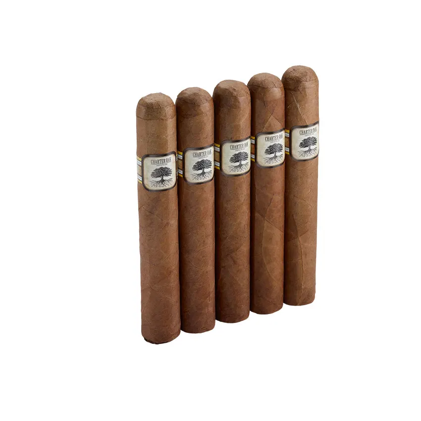 Charter Oak Habano Grande Natural | Gordo | Pack of 5