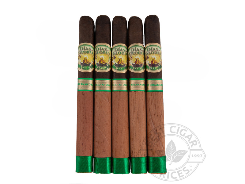 Dias De Gloria Brazil Corona By AJ Fernandez Box-Pressed - 5 Cigars