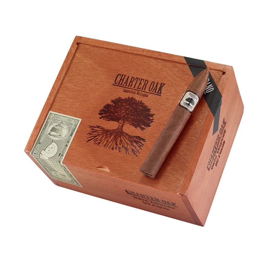 Charter Oak Habano Torpedo Natural | Torpedo | Box of 50