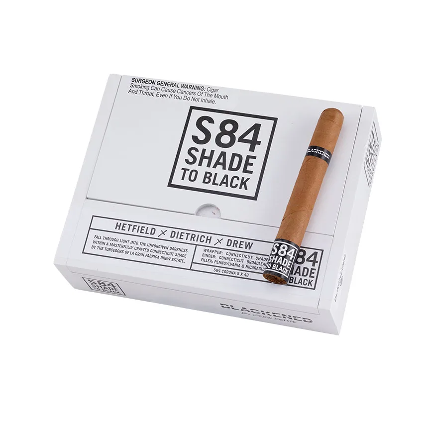 Blackened S84 Shade By Drew Estate Corona Natural | Corona | Box of 20