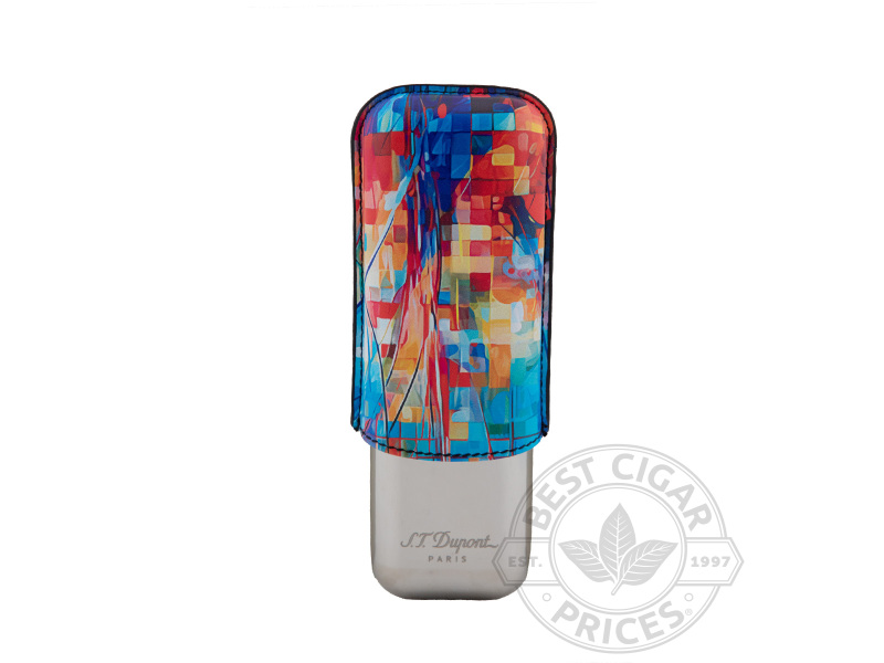 Graff'ty 2 Cigar Case By S.T. Dupont- Mulitcolor & Chrome - Box of 20