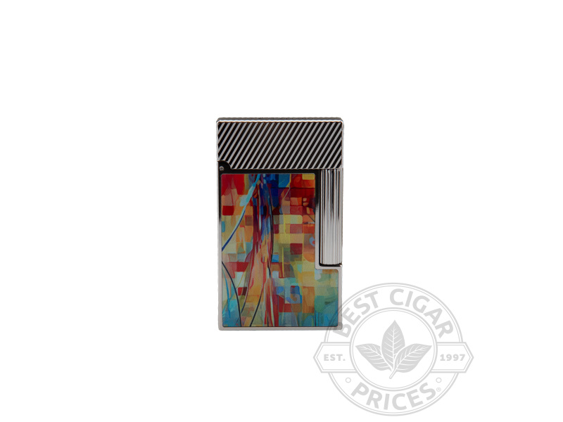 Line 2 Soft Flame Lighter By S.T. Dupont- Graff'ty Palladium - Box of 20