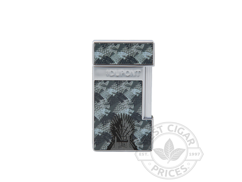 Slimmy Game Of Thrones Lighter By S.T. Dupont - Stark & Chrome - Box of 20