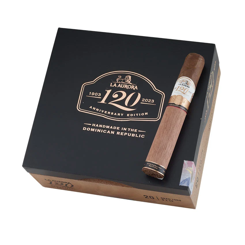 La Aurora 120 Anniversary Gran Toro Natural | Gran Toro | Box of 20