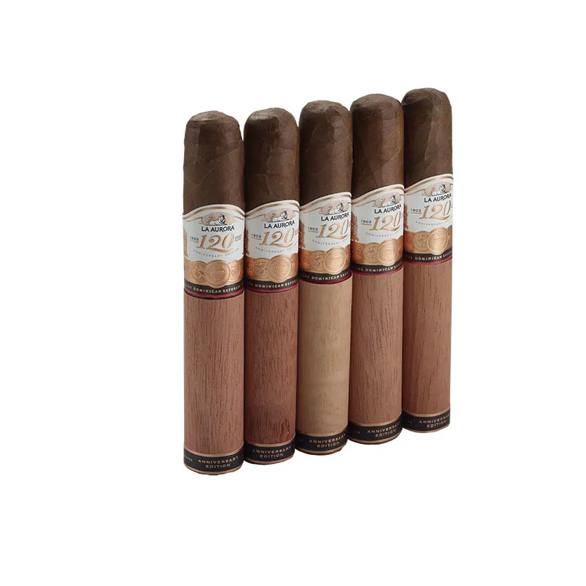 La Aurora 120 Anniversary Gran Toro Natural | Gran Toro | Pack of 5