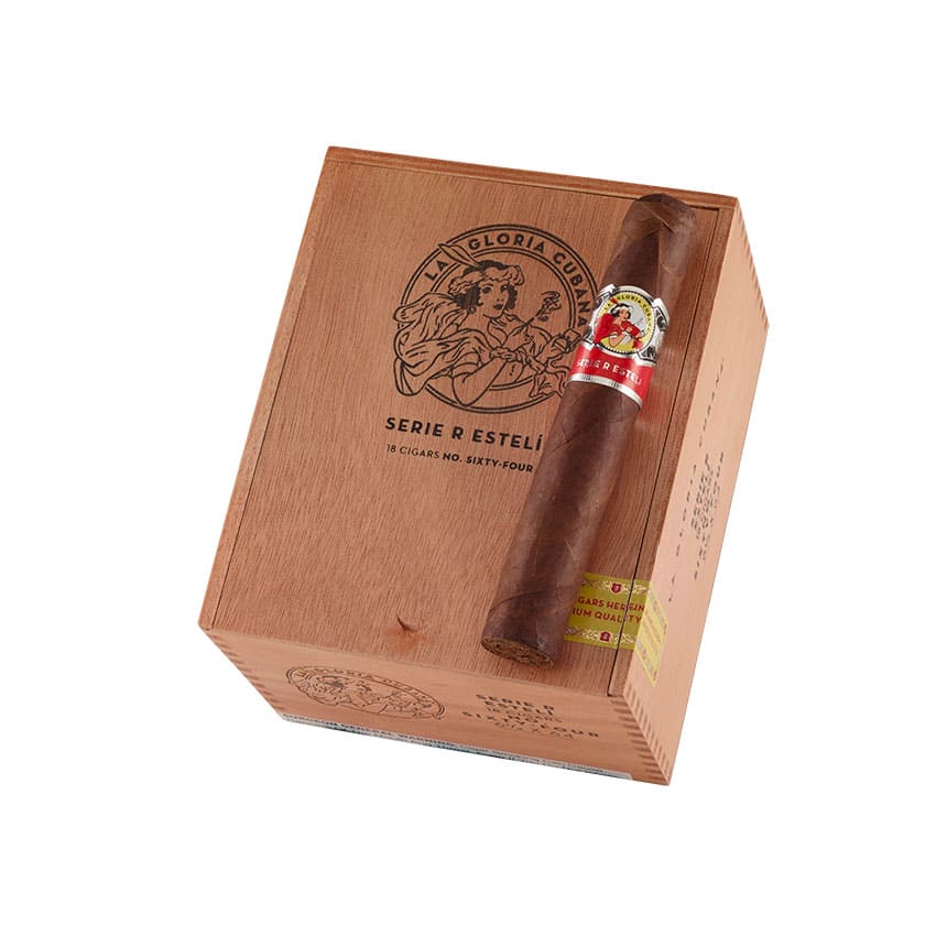 La Gloria Cubana Serie R Esteli No. Sixty Four Dark Natural | Double Toro | Box of 18