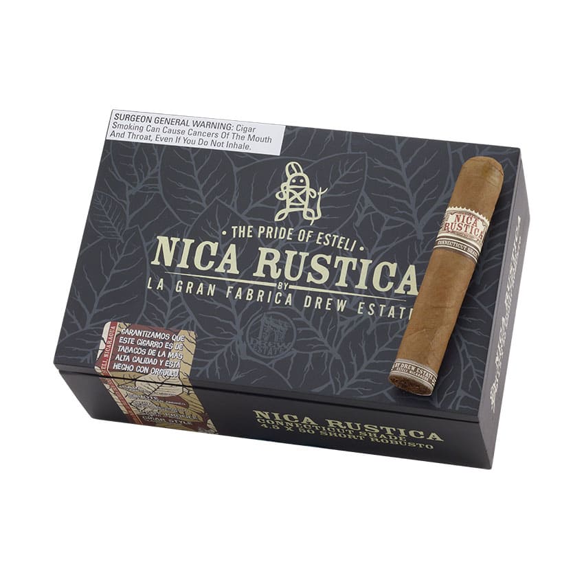 Nica Rustica Shade Short Robusto Natural | Rothschild | Box of 25