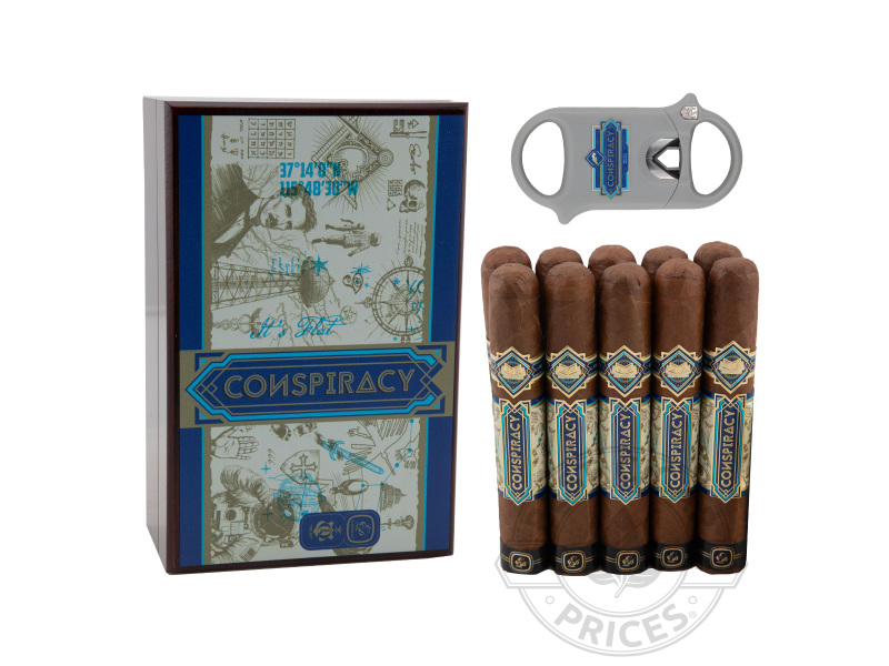 Conspiracy Connecticut Gordo With Palio V-Cutter - 10 Cigars with Accessory
                                                                                             
                                    Available - Available - Special order