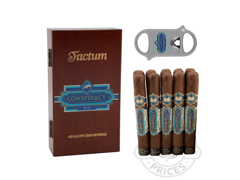 Conspiracy Connecticut Toro With Palio V-Cutter - 10 Cigars with Accessory
                                                                                             
                                    Available - Available - Special order