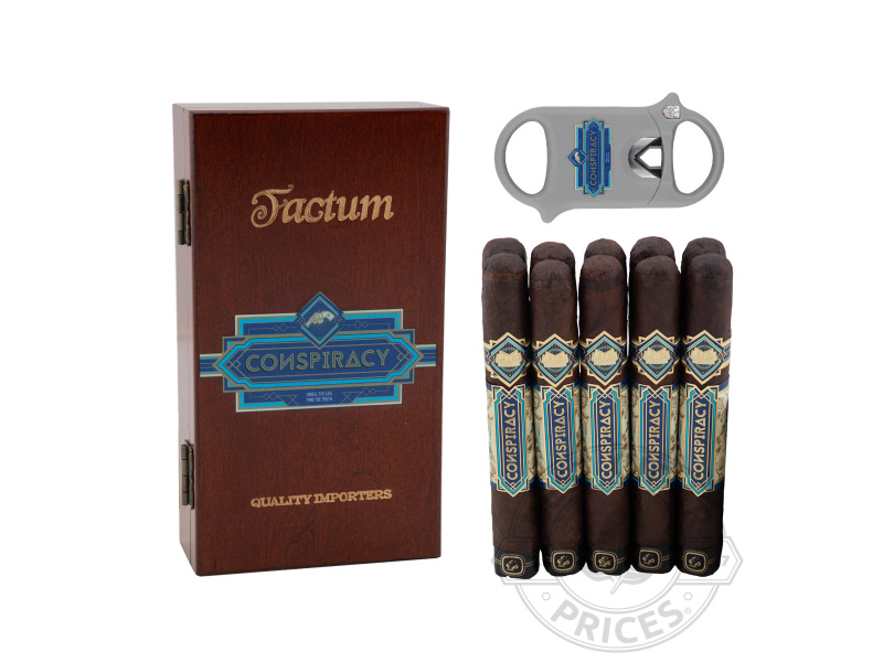 Conspiracy Maduro Toro With Palio V-Cutter - 10 Cigars with Accessory
                                                                                             
                                    Available - Available - Special order