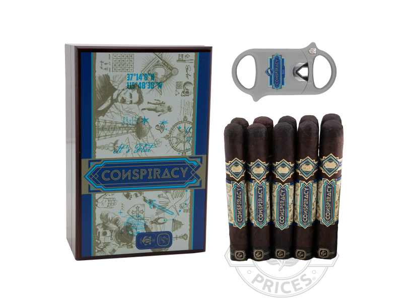 Conspiracy Maduro Gordo With Palio V-Cutter - 10 Cigars with Accessory