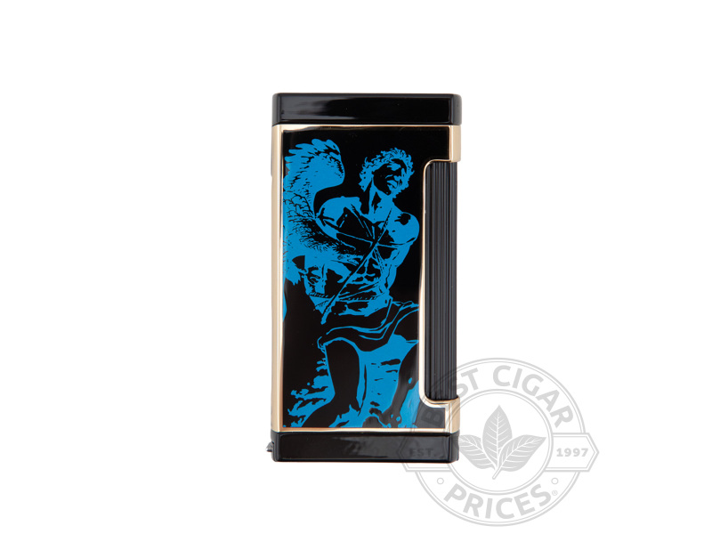 Prometheus God Of Fire Never Back Down Limited Edition 2024 Ultimo X Lighter - Blue On Black Lacquer - Box of 20