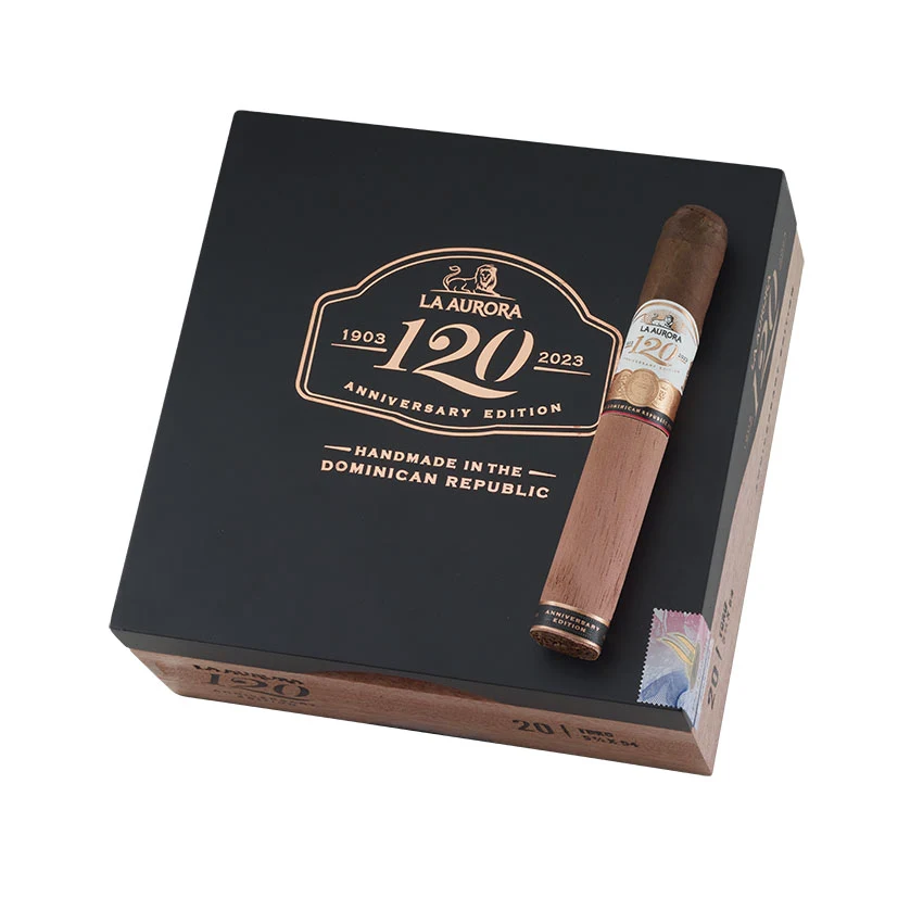 La Aurora 120 Anniversary Toro Natural | Toro | Box of 20