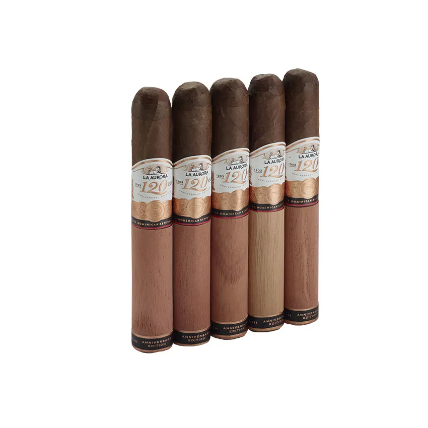 La Aurora 120 Anniversary Toro Natural | Toro | Pack of 5