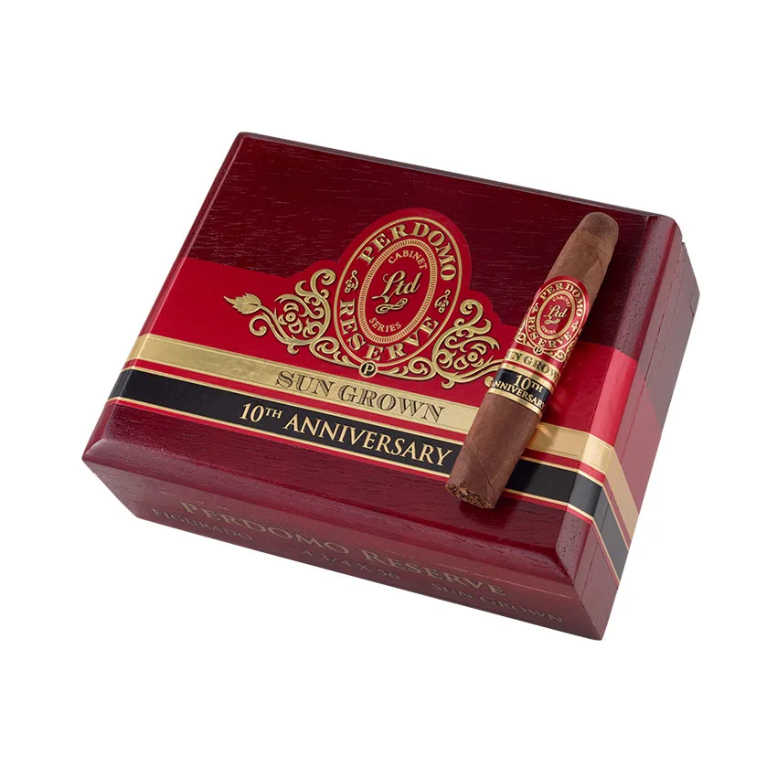 Perdomo Reserve 10th Anniversary Sun Grown Figurado Natural | Figurado | Box of 25