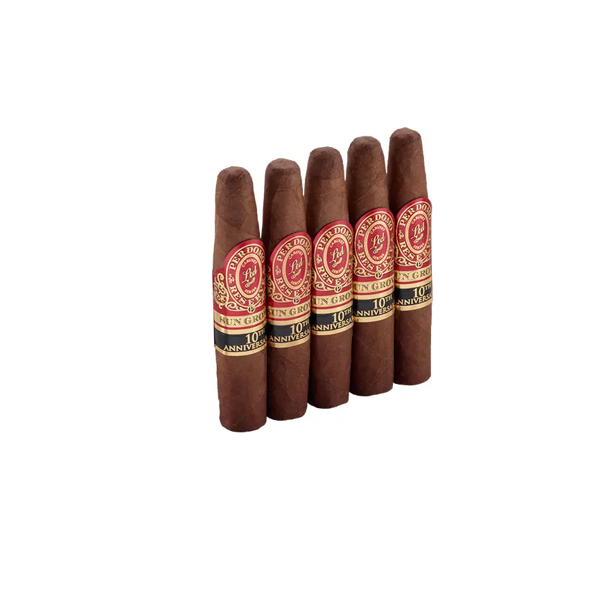 Perdomo Reserve 10th Anniversary Sun Grown Figurado Natural | Figurado | Pack of 5
