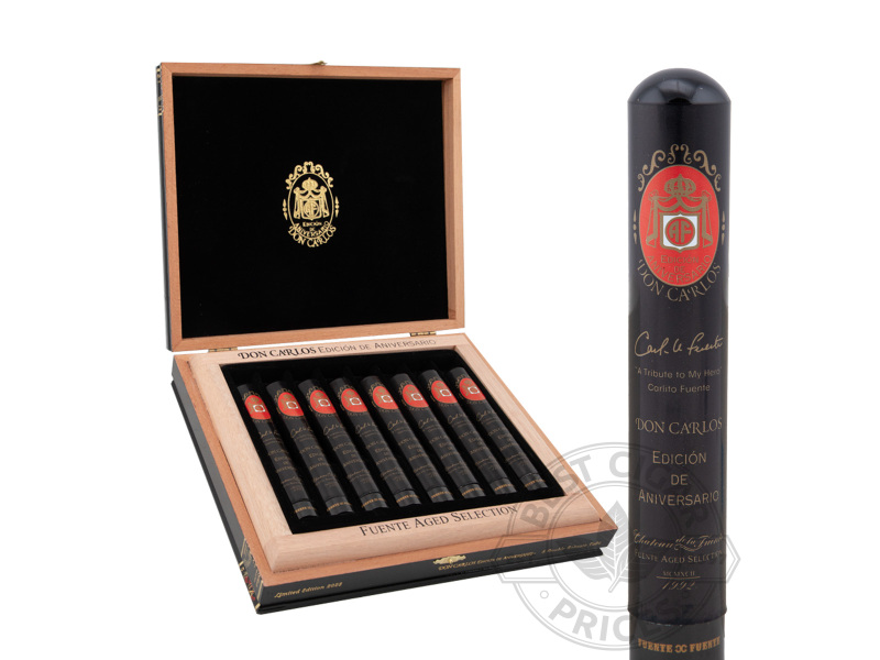 Arturo Fuente Don Carlos Edicion De Aniversario Limited Edition Double Robusto Tubo - 8 Cigars