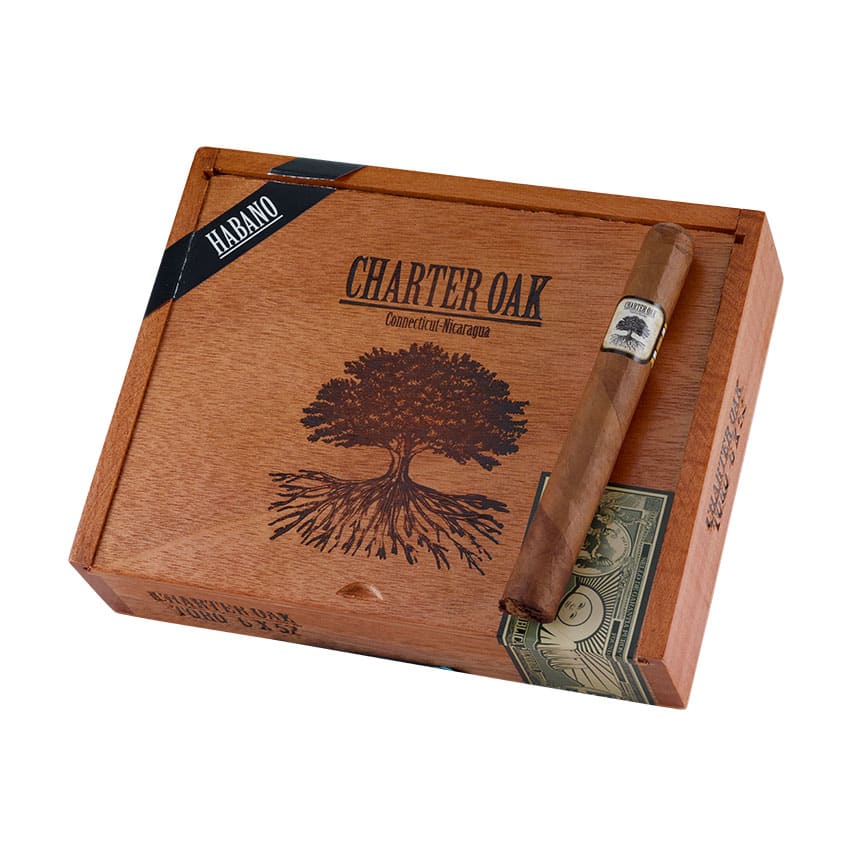 Charter Oak Habano Toro Natural | Toro | Box of 20