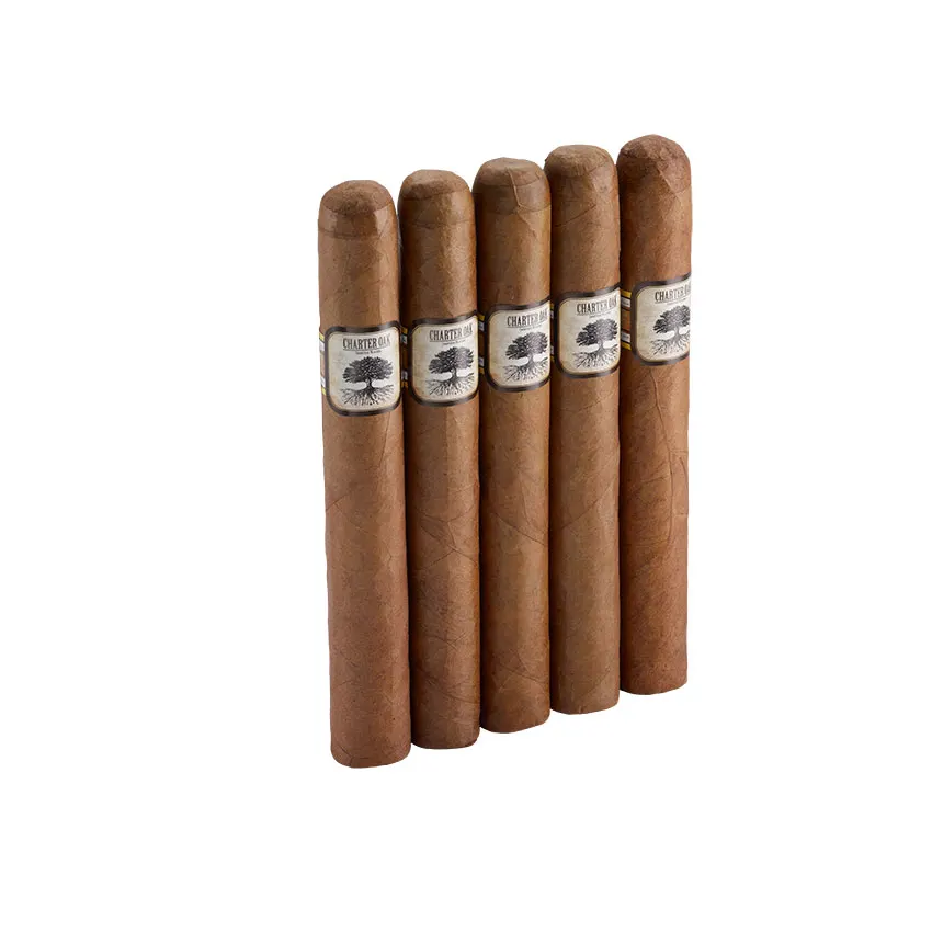 Charter Oak Habano Toro Natural | Toro | Pack of 5