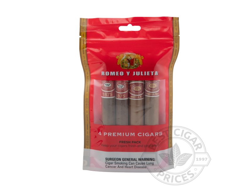 Romeo Y Julieta 1875 8 Cigar Dominican Fresh Pack 2x Deal - 4 Cigars